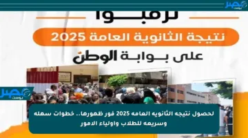 لحصول نتيجة الثانوية العامة 2025 فور ظهورها.. خطوات سهلة وسريعة للطلاب وأولياء الأمور